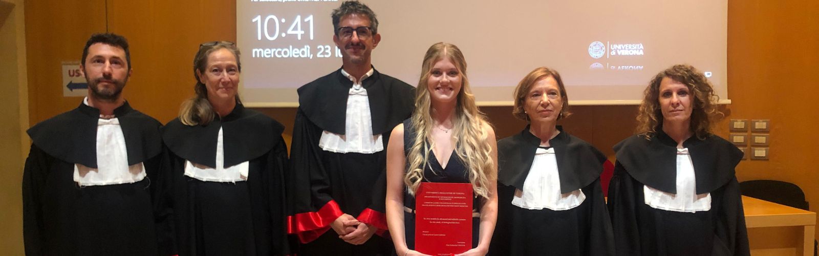 Prima laureata del corso di laurea magistrale in Biology for translational research and precision medicine